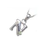 Yahoo! Yahoo!ショッピング(ヤフー ショッピング)ネックレス レディース 天然石 イニシャル N イニシャル 8月誕生石ペリドットペンダント ネックレス CanCam掲載 オーダー