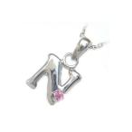 Yahoo! Yahoo!ショッピング(ヤフー ショッピング)ネックレス レディース 天然石 イニシャル N イニシャル 10月誕生石ピンクトルマリンペンダント ネックレス CanCam掲載 オーダー