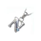 Yahoo! Yahoo!ショッピング(ヤフー ショッピング)ネックレス レディース 天然石 イニシャル N イニシャル 11月誕生石ブルートパーズペンダント ネックレス CanCam掲載 オーダー