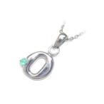 Yahoo! Yahoo!ショッピング(ヤフー ショッピング)ネックレス レディース 天然石 イニシャル O イニシャル 5月誕生石エメラルドペンダント ネックレス CanCam掲載 オーダー