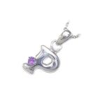 Yahoo! Yahoo!ショッピング(ヤフー ショッピング)ネックレス レディース 天然石 イニシャル P イニシャル 2月誕生石 アメジストペンダント ネックレス CanCam掲載 オーダー