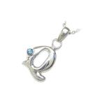 Yahoo! Yahoo!ショッピング(ヤフー ショッピング)ネックレス レディース 天然石 イニシャル Q イニシャル 11月誕生石ブルートパーズペンダント ネックレス CanCam掲載 オーダー