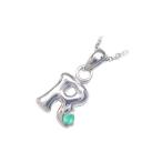 Yahoo! Yahoo!ショッピング(ヤフー ショッピング)ネックレス レディース 天然石 イニシャル R イニシャル 5月誕生石エメラルドペンダント ネックレス CanCam掲載 オーダー