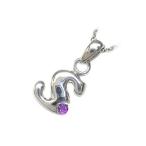 Yahoo! Yahoo!ショッピング(ヤフー ショッピング)ネックレス レディース 天然石 イニシャル S イニシャル 2月誕生石 アメジストペンダント ネックレス CanCam掲載 オーダー