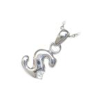 Yahoo! Yahoo!ショッピング(ヤフー ショッピング)ネックレス レディース 天然石 イニシャル S イニシャル 6月誕生石ムーンストーンペンダント ネックレス CanCam掲載 オーダー