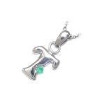 Yahoo! Yahoo!ショッピング(ヤフー ショッピング)ネックレス レディース 天然石 イニシャル T イニシャル 5月誕生石エメラルドペンダント ネックレス CanCam掲載 オーダー