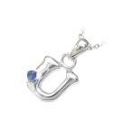 Yahoo! Yahoo!ショッピング(ヤフー ショッピング)ネックレス レディース 天然石 サファイア ネックレス イニシャル U イニシャル 9月誕生石 ネックレス CanCam掲載 オーダー