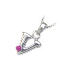Yahoo! Yahoo!ショッピング(ヤフー ショッピング)ネックレス レディース 天然石 イニシャル V イニシャル 7月誕生石ルビーペンダント ネックレス CanCam掲載 オーダー