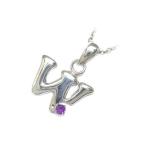 Yahoo! Yahoo!ショッピング(ヤフー ショッピング)ネックレス レディース 天然石 イニシャル W イニシャル 2月誕生石 アメジストペンダント ネックレス CanCam掲載 オーダー