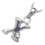 Yahoo! Yahoo!ショッピング(ヤフー ショッピング)ネックレス レディース 天然石 イニシャル X イニシャル 3月誕生石アクアマリンペンダント ネックレス CanCam掲載 オーダー