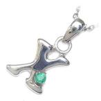 Yahoo! Yahoo!ショッピング(ヤフー ショッピング)ネックレス レディース 天然石 イニシャル X イニシャル 5月誕生石エメラルドペンダント ネックレス CanCam掲載 オーダー