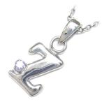 Yahoo! Yahoo!ショッピング(ヤフー ショッピング)ネックレス レディース 天然石 イニシャル Z イニシャル 12月誕生石タンザナイトペンダント ネックレス CanCam掲載 オーダー