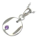 Yahoo! Yahoo!ショッピング(ヤフー ショッピング)ネックレス レディース 天然石 2月誕生石 アメジストペンダント ネックレス プレート プレゼント オーダー