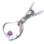 Yahoo! Yahoo!ショッピング(ヤフー ショッピング)ネックレス レディース 天然石 ルビー 7月誕生石 ルビーペンダント ネックレス ハート プレゼント オーダー