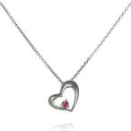 Yahoo! Yahoo!ショッピング(ヤフー ショッピング)ネックレス レディース 天然石 1月誕生石 ガーネット ペンダント ネックレス ハート プレゼント オーダー