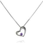 Yahoo! Yahoo!ショッピング(ヤフー ショッピング)ネックレス レディース 天然石 2月誕生石 アメジストペンダント ネックレス ハート プレゼント オーダー