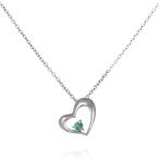 Yahoo! Yahoo!ショッピング(ヤフー ショッピング)ネックレス レディース 天然石 5月誕生石エメラルドペンダント ネックレス ハート プレゼント オーダー