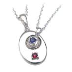 Yahoo! Yahoo!ショッピング(ヤフー ショッピング)ペアネックレス サファイア ネックレス 1月 9月誕生石シルバー ガーネット サファイアペアペンダント ネックレス オーダー