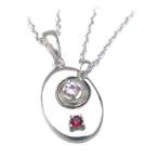 Yahoo! Yahoo!ショッピング(ヤフー ショッピング)ペアネックレス 1月 10月誕生石シルバー ガーネット ピンクトルマリンペアペンダント ネックレス オーダー