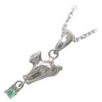 Yahoo! Yahoo!ショッピング(ヤフー ショッピング)猫 5月誕生石シルバー エメラルドペンダント ネックレス オーダー