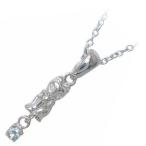 Yahoo! Yahoo!ショッピング(ヤフー ショッピング)猫 3月誕生石シルバー アクアマリンペンダント ネックレス オーダー