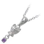 Yahoo! Yahoo!ショッピング(ヤフー ショッピング)猫 2月誕生石シルバー アメジストペンダント ネックレス オーダー