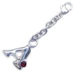 Yahoo! Yahoo!ショッピング(ヤフー ショッピング)A イニシャル 1月誕生石ガーネットチャームトップ ホルダーCanCam掲載 オーダー