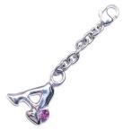 Yahoo! Yahoo!ショッピング(ヤフー ショッピング)A イニシャル 10月誕生石ピンクトルマリンチャームトップ ホルダーCanCam掲載 オーダー