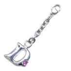 Yahoo! Yahoo!ショッピング(ヤフー ショッピング)D イニシャル 10月誕生石ピンクトルマリンチャームトップ ホルダーCanCam掲載 オーダー