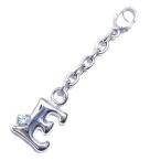 Yahoo! Yahoo!ショッピング(ヤフー ショッピング)E イニシャル 3月誕生石アクアマリンチャームトップ ホルダーCanCam掲載 オーダー