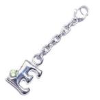 Yahoo! Yahoo!ショッピング(ヤフー ショッピング)E イニシャル 8月誕生石ペリドットチャームトップ ホルダーCanCam掲載 オーダー