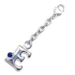 Yahoo! Yahoo!ショッピング(ヤフー ショッピング)サファイア チャーム E イニシャル 9月誕生石サファイアチャームトップ ホルダーCanCam掲載 オーダー