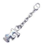 Yahoo! Yahoo!ショッピング(ヤフー ショッピング)F イニシャル 3月誕生石アクアマリンチャームトップ ホルダーCanCam掲載 オーダー