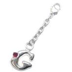 Yahoo! Yahoo!ショッピング(ヤフー ショッピング)G イニシャル 1月誕生石ガーネットチャームトップ ホルダーCanCam掲載 オーダー