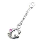 Yahoo! Yahoo!ショッピング(ヤフー ショッピング)G イニシャル 10月誕生石ピンクトルマリンチャームトップ ホルダーCanCam掲載 オーダー