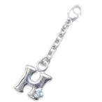 Yahoo! Yahoo!ショッピング(ヤフー ショッピング)H イニシャル 3月誕生石アクアマリンチャームトップ ホルダーCanCam掲載 オーダー