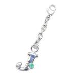 Yahoo! Yahoo!ショッピング(ヤフー ショッピング)J イニシャル 5月誕生石エメラルドチャームトップ ホルダーCanCam掲載 オーダー