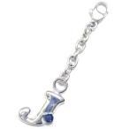 Yahoo! Yahoo!ショッピング(ヤフー ショッピング)サファイア チャーム J イニシャル 9月誕生石サファイアチャームトップ ホルダーCanCam掲載 オーダー