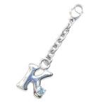 Yahoo! Yahoo!ショッピング(ヤフー ショッピング)K イニシャル 3月誕生石アクアマリンチャームトップ ホルダーCanCam掲載 オーダー