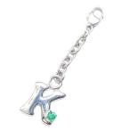 Yahoo! Yahoo!ショッピング(ヤフー ショッピング)K イニシャル 5月誕生石エメラルドチャームトップ ホルダーCanCam掲載 オーダー