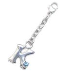 Yahoo! Yahoo!ショッピング(ヤフー ショッピング)K イニシャル 11月誕生石ブルートパーズチャームトップ ホルダーCanCam掲載 オーダー