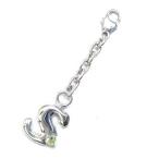 Yahoo! Yahoo!ショッピング(ヤフー ショッピング)S イニシャル 8月誕生石ペリドットチャームトップ ホルダーCanCam掲載 オーダー