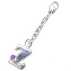 Yahoo! Yahoo!ショッピング(ヤフー ショッピング)Z イニシャル 2月誕生石 アメジストチャームトップ ホルダーCanCam掲載 オーダー