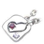 Yahoo! Yahoo!ショッピング(ヤフー ショッピング)1月 12月誕生石シルバー ガーネット タンザナイトペアチャーム オーダー