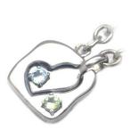 Yahoo! Yahoo!ショッピング(ヤフー ショッピング)3月 8月誕生石シルバー アクアマリン ペリドットペアチャーム オーダー