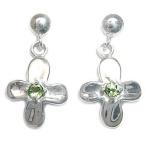 Yahoo! Yahoo!ショッピング(ヤフー ショッピング)ピアス 8月誕生石ペリドットピアス 花 レディース アクセサリー オーダー