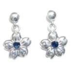 Yahoo! Yahoo!ショッピング(ヤフー ショッピング)サファイア ピアス ピアス サファイア 9月誕生石 サファイア ピアス 花 レディース アクセサリー オーダー