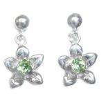 Yahoo! Yahoo!ショッピング(ヤフー ショッピング)ピアス 8月誕生石ペリドットピアス 花 レディース アクセサリー オーダー