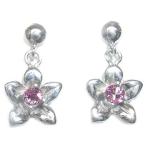 Yahoo! Yahoo!ショッピング(ヤフー ショッピング)ピアス 10月誕生石ピンクトルマリンピアス 花 レディース アクセサリー オーダー