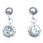 Yahoo! Yahoo!ショッピング(ヤフー ショッピング)ピアス アクアマリン 3月誕生石アクアマリン ピアス レディース アクセサリー 一粒ピアス オーダー